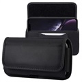 Universal Oxford Belt Clip Case with Card Holder - 5.4" - Black