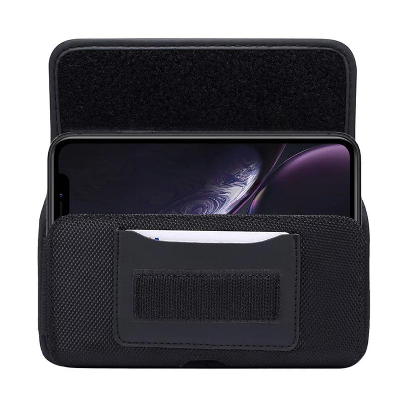 Universal Oxford Belt Clip Case with Card Holder 5.4