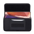 Universal Oxford Belt Clip Case with Card Holder - 6.9"-7.2" - Black