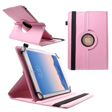 Universal Rotary Folio Case for Tablets - 9-10" - Pink