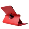 Universal Rotary Folio Case for Tablets - 9-10" - Red