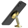 Universal Rotary Magnetic Car Holder for Smartphone UN-100 - Gold