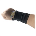 Universal Running Armband / Wrist Wallet - 4"-6" - Black
