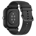 Universal Smartwatch Silicone Strap - 22mm - Black