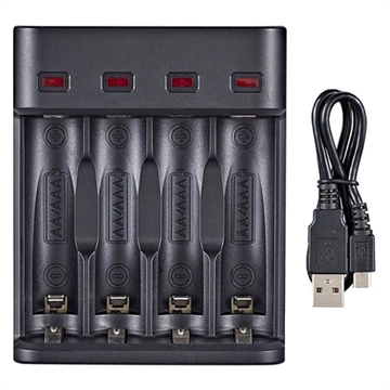 Universal Smart USB Battery Charger BH-804U - 4x AA/AAA