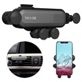 Universal Gravity Air Vent Car Holder for Smartphone - Black