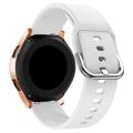 Universal Smartwatch Silicone Strap - 20mm - White