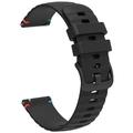 Universal Smartwatch Silicone Strap - 18mm - Black
