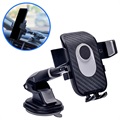 Universal Telescopic Car Holder with Suction Cup - Black / Grey
