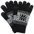 Universal Winter Pattern / Snowflake Touch Screen Gloves
