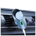 Usams CD170 Magnetic Car Holder / Wireless Charger - 15W - Grey