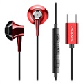 Usams EP-25 USB Type-C In-Ear Headphones - Red