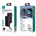 Usams US-CD172 PB63 Power Bank with 3-in-1 Cable - 10000mAh - Black