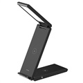 Usams US-CD181 3-in-1 Foldable Wireless Charging Station / Lamp - Black