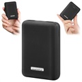 Usams US-CD60 PB4 Dual USB Mini Power Bank - 10000mAh - Black