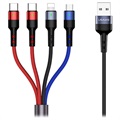 Usams US-SJ377 U26 4-in-1 Data and Charging Cable - 2xUSB-C - 1.2m