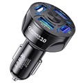 QC3.0 Fast Car Charger BK-358 - 4 x USB - Black