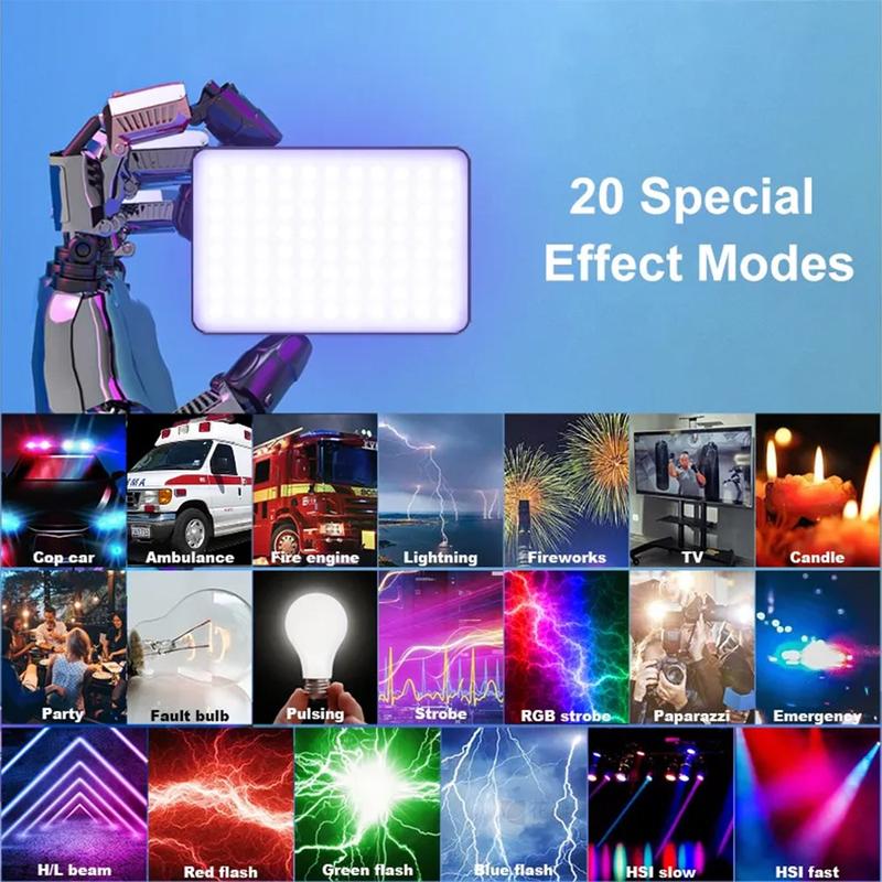 VLOGLITE PAD192RGB LED Camera Fill Light RGB Full Color Portable ...