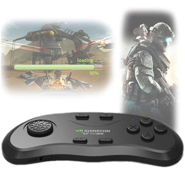 VR Shinecon Bluetooth Remote Control for VR Glasses - Black