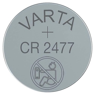 Varta CR2477/6477 Lithium Button Cell Battery 6477101401 - 3V