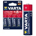 Varta Longlife Max Power AA Battery 4706110404 - 1.5V - 1x4