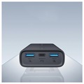 Veger ACE100 Power Bank with Foldable EU Plug - 10000mAh - Black