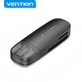 Vention 2-in-1 USB 2.0 Card Reader - External SD & TF Memory Card Adapter