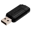 Verbatim PinStripe USB Stick - Black - 64GB
