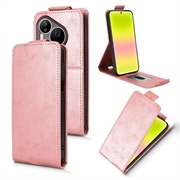 Huawei Pura 90 Pro Max Vertical Flip Case with Stand - Rose Gold
