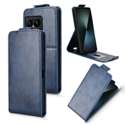 Sony Xperia 1 VIII Vertical Flip Case with Stand - Dark Blue