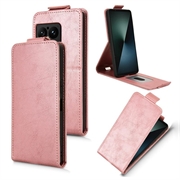 Sony Xperia 1 VIII Vertical Flip Case with Stand - Rose Gold