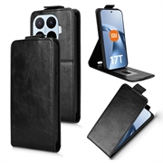 Xiaomi 17T Vertical Flip Case with Stand - Black