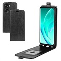 Honor 60 Pro Vertical Flip Case with Card Slot - Black