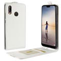 Huawei P20 Lite Vertical Flip Case with Card Slot - White