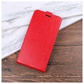 Samsung Galaxy S10 5G Vertical Flip Case with Card Holder - Red