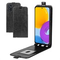 Samsung Galaxy M52 5G Vertical Flip Case with Card Holder - Black