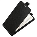 Honor 70 Vertical Flip Case with Card Slot - Black