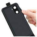 Honor X40i Vertical Flip Case with Card Slot - Black