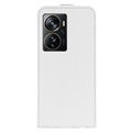 ZTE Axon 40 Pro Vertical Flip Case with Card Slot - White