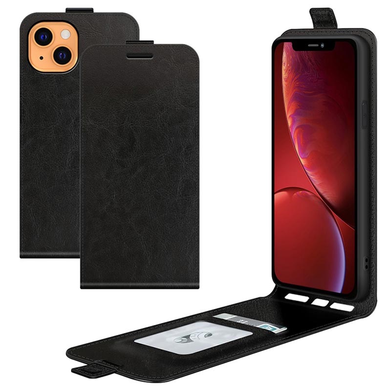 iPhone 13 Vertical Flip Case with Card Holder