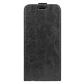 Nokia G50 Vertical Flip Case with Card Slot - Black