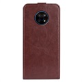 Nokia G50 Vertical Flip Case with Card Slot - Brown