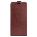 Nokia G50 Vertical Flip Case with Card Slot - Brown