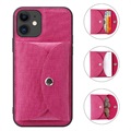 Vili T iPhone 12 Mini Case with Magnetic Wallet - Hot Pink