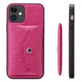 Vili T iPhone 12 Mini Case with Magnetic Wallet - Hot Pink