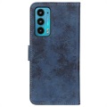 Vintage Series Motorola Edge 20 Wallet Case - Blue