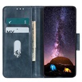 Vintage Series Samsung Galaxy A22 5G, Galaxy F42 5G Wallet Case - Blue