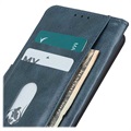 Vintage Series Samsung Galaxy A22 5G, Galaxy F42 5G Wallet Case - Blue