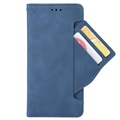 Vintage Series Motorola Moto G 5G Plus Wallet Case with Card Holder - Blue