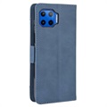 Vintage Series Motorola Moto G 5G Plus Wallet Case with Card Holder - Blue